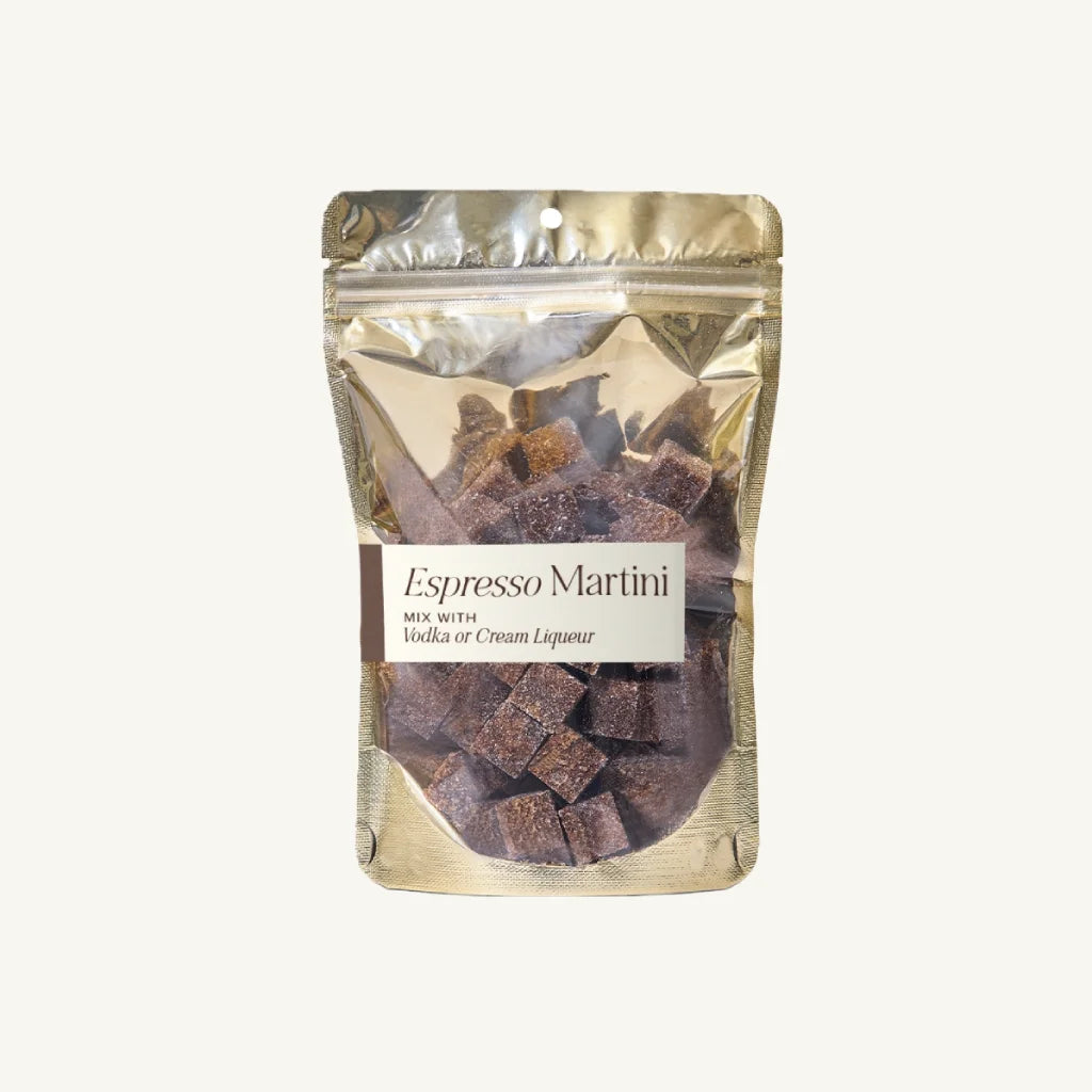 Gold 1/2 lb, Bulk Bag filled with Espresso Martini Luxe Mixer Cubes