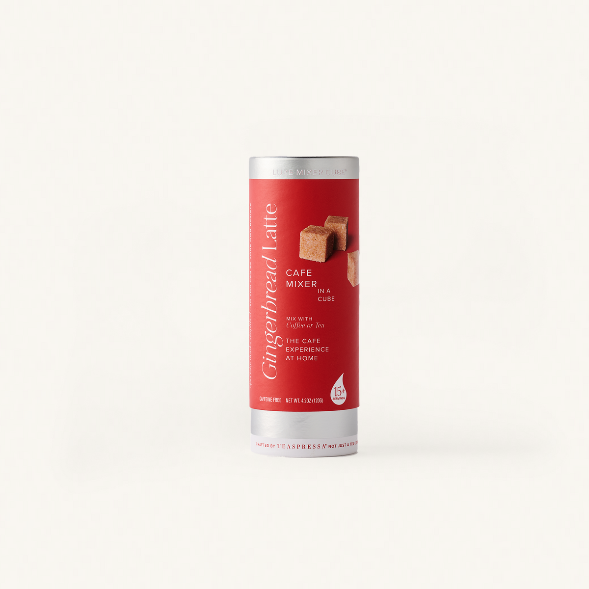 Gingerbread Luxe Mixer Cube Cafe mixer cube Tallboy, on an off white background