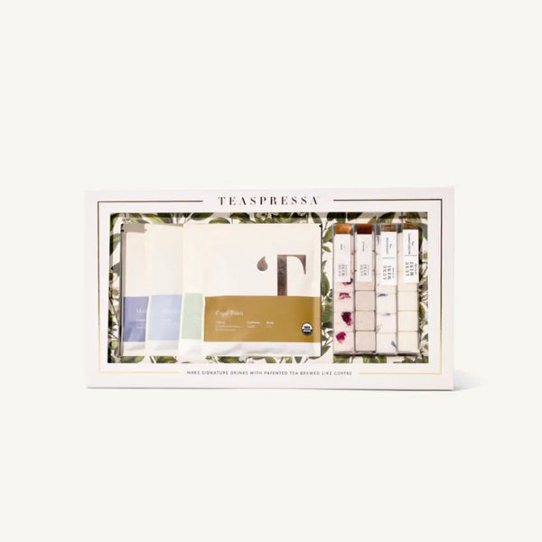 Teaspressa taster kit with signature teas and luxe sugar cubes