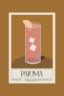 Minimal cocktail recipe wall art posters