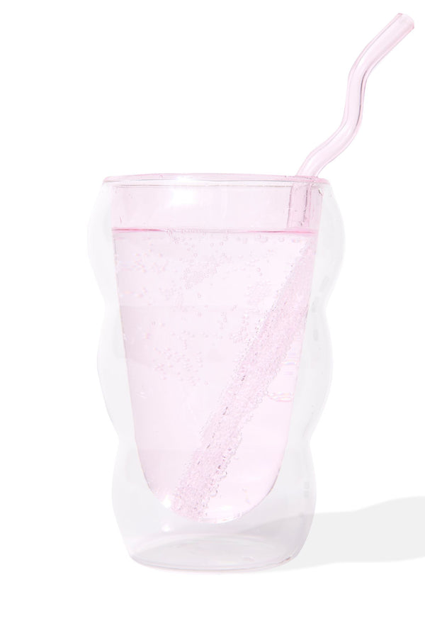 Pink Glass Cloud Cup