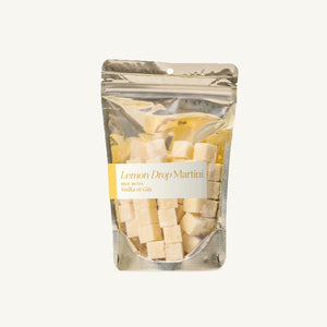 Gold 1/2 lb, Bulk Bag filled with Lemon Drop Martini Luxe Mixer Cubes