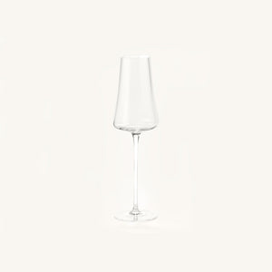 Alouette Champagne Flute on a clean off white background