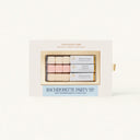 Bachelorette party mixer cube set in a decorative box on a white background
