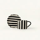 Tratto striped café set in licorice