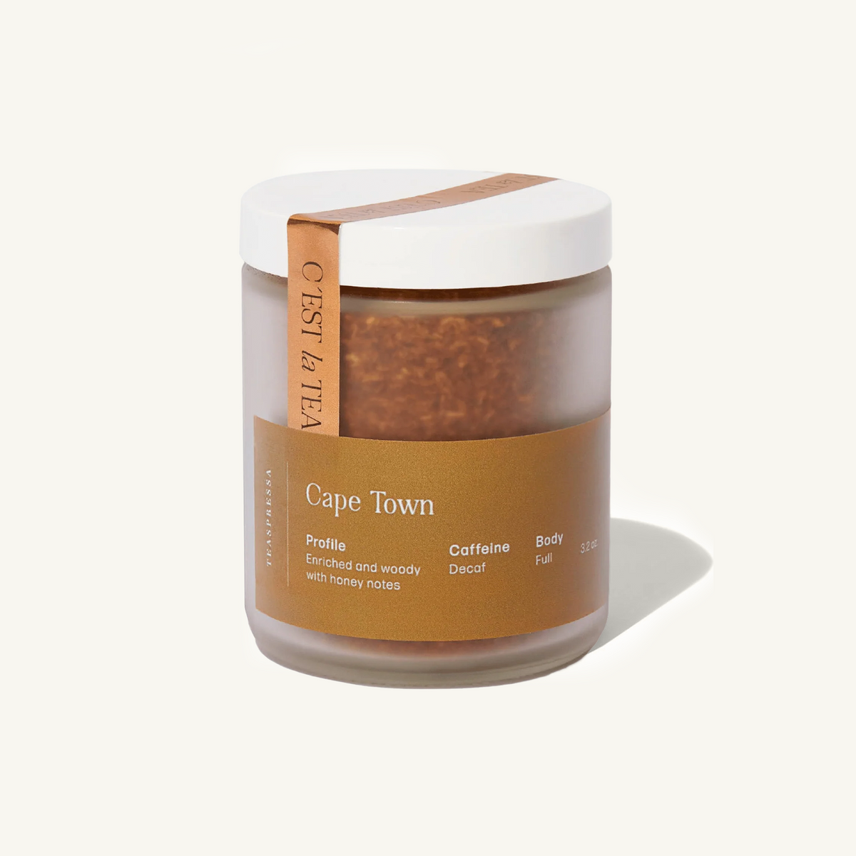 Rooibos Decaf Cape Town Teaspressa Tea Jar - Enriched and Woody  with honey notes