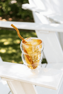 Amber Glass Cloud Cup