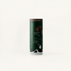 Espresso Martini Luxe Mixer Cube cocktail mixer cube Tallboy, on an off white background