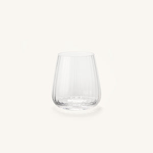 Linea Drinking Glass on a clean off white background