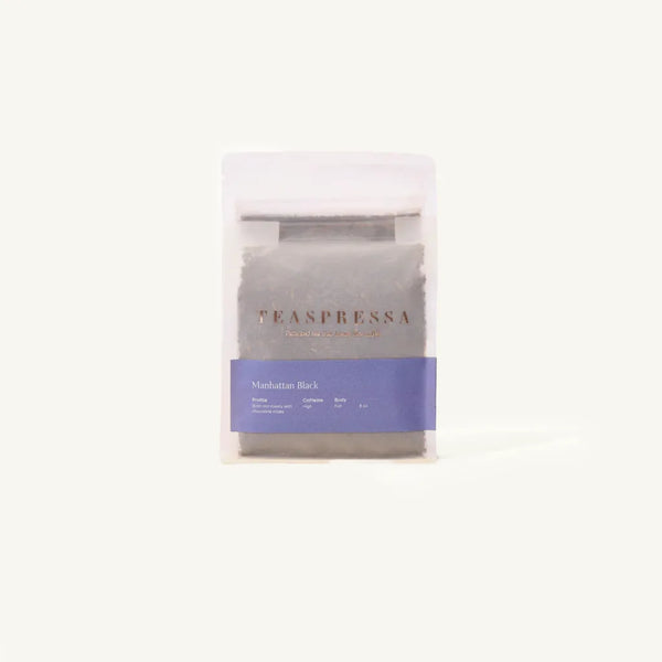 Black Loose Leaf Tea"Manhattan Black" Teaspressa Tea Pouch - Bold and roasty with chocolate notes
