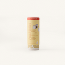 Packaged product with a red label on a white background