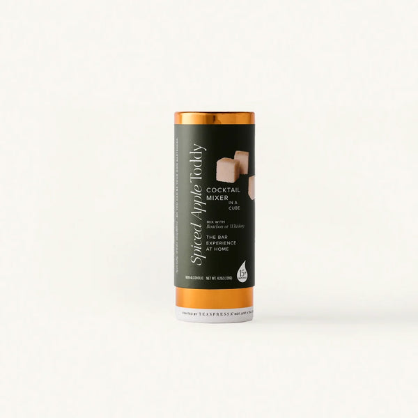 Spiced Apple Toddy mixer tallboy, a fall cocktail cube