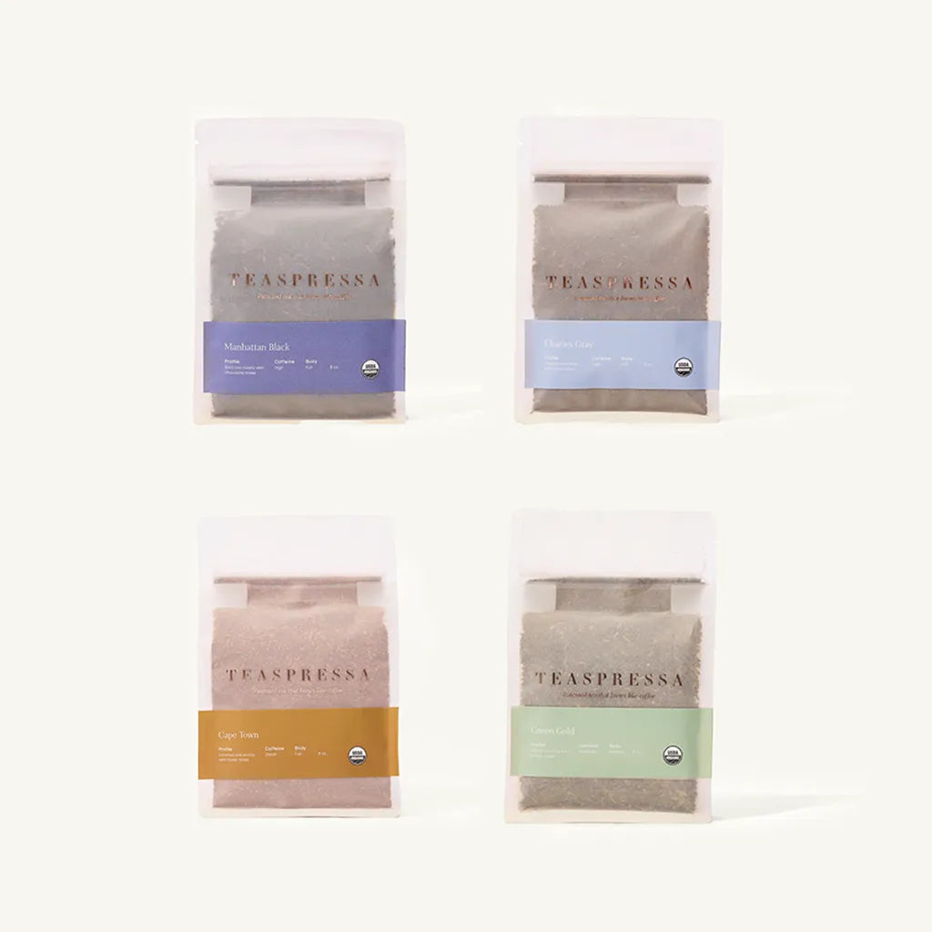 Teaspressa tea pouch starter kit, a patented coffee-alternative tea